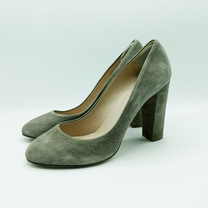 J. Crew Grey Suede Etta Pumps